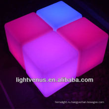Изменение цвета RGB led бар стул куб барными декоративные светодиодные